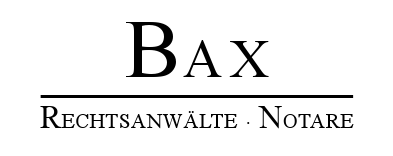 Bax - Rechtsanwälte und Notare - Logo